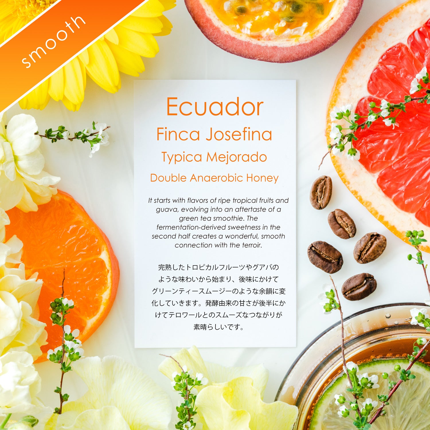 Finca Josefina Typica Mejorado Double Anaerobic Honey【美しさと繊細さ】