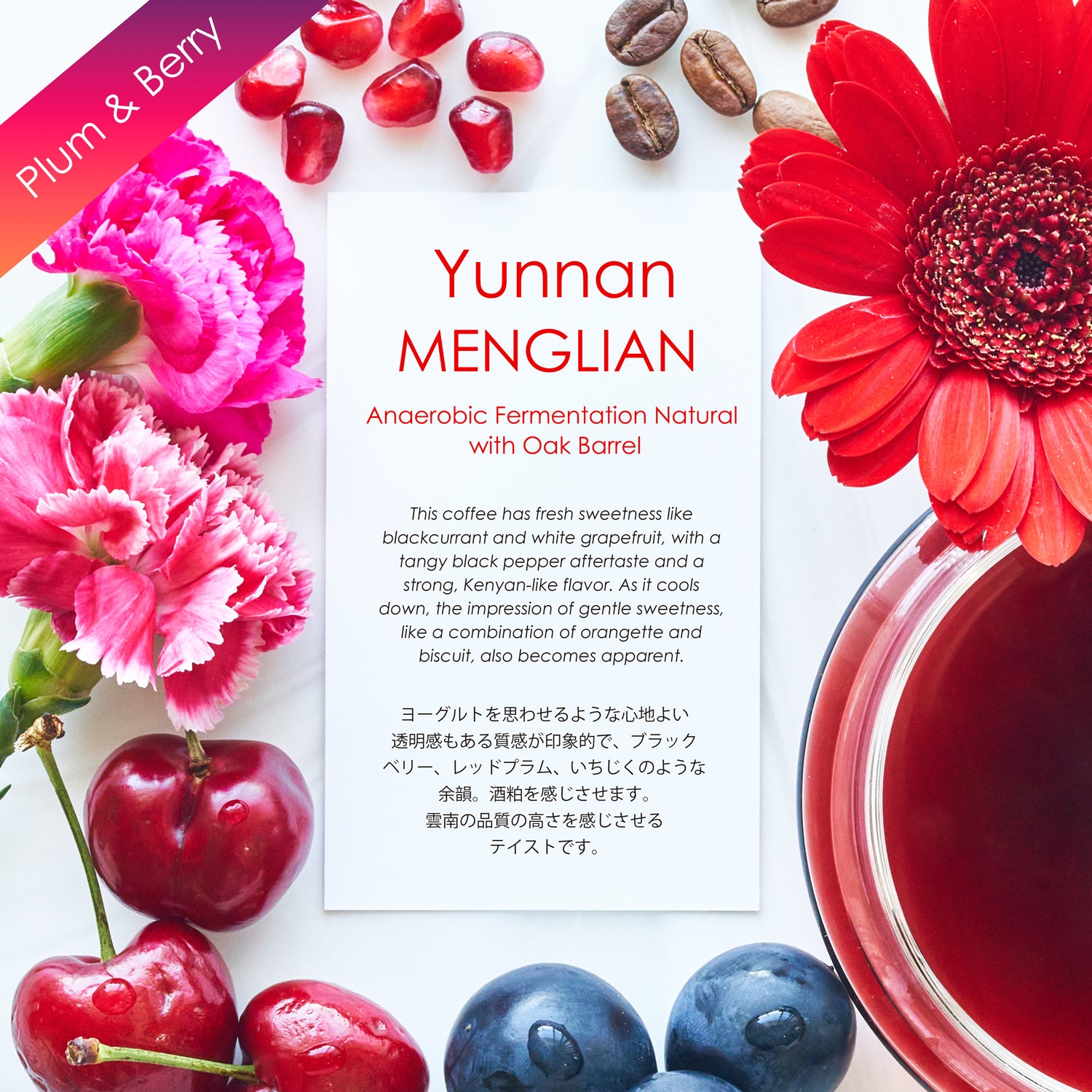 MENGLIAN Anaerobic Fermentation Natural【プラム&ベリー】